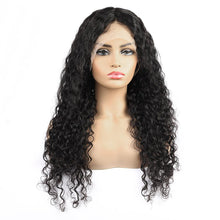 Load image into Gallery viewer, 10A Transparent Lace Human Hair Wigs Water Wave Loose Deep Wave Body 13*4 Human Hair Lace Front Wigs Straight Brazilian Hair Kinky Curly
