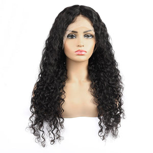 10A Transparent Lace Human Hair Wigs Water Wave Loose Deep Wave Body 13*4 Human Hair Lace Front Wigs Straight Brazilian Hair Kinky Curly