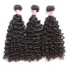 Load image into Gallery viewer, 3pcs Curly Wave Weaves 100% Malaysian Hair Unprocessed Virgin Natural Color Human Wefts
