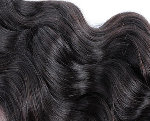 3pcs Mink Hair Brazilian Human Hair Weave 8A Natural Black Color Loose Deep Wave Hair Extensions