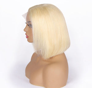 613 Blonde Color 13*1 T Lace Front Wig Human Hair Wigs Natural Black Bob Brazilian Peruvian Straight