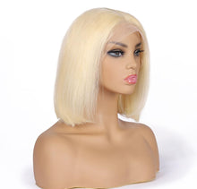 Load image into Gallery viewer, 613 Blonde Color 13*1 T Lace Front Wig Human Hair Wigs Natural Black Bob Brazilian Peruvian Straight
