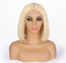 Load image into Gallery viewer, 613 Blonde Color 13*1 T Lace Front Wig Human Hair Wigs Natural Black Bob Brazilian Peruvian Straight
